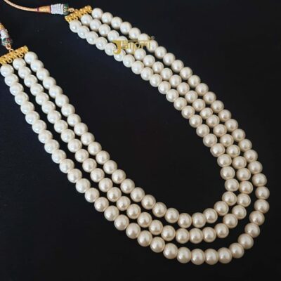 White Pearl Groom Mala