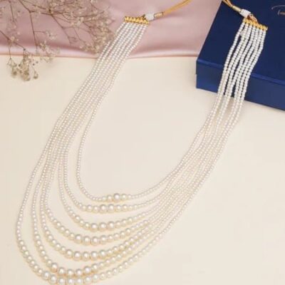 White Pearl Groom Mala