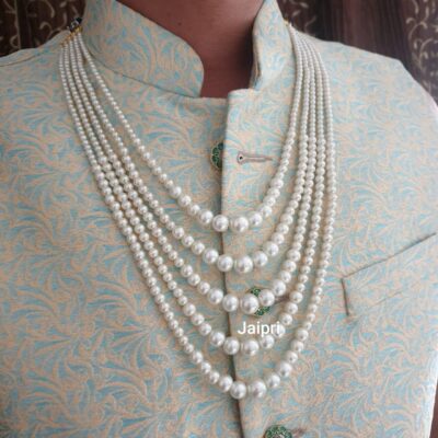 Layered Ivory White Pearl Mala