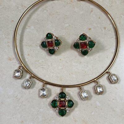 Fusion Hasli Necklace with Earrings (Copy)