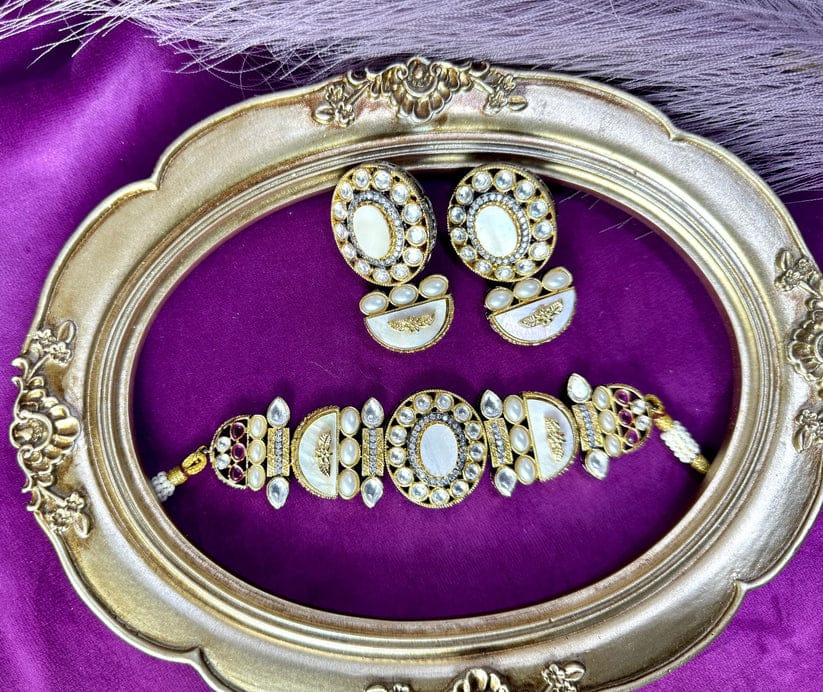 Tyaani Inspired Polki Necklace