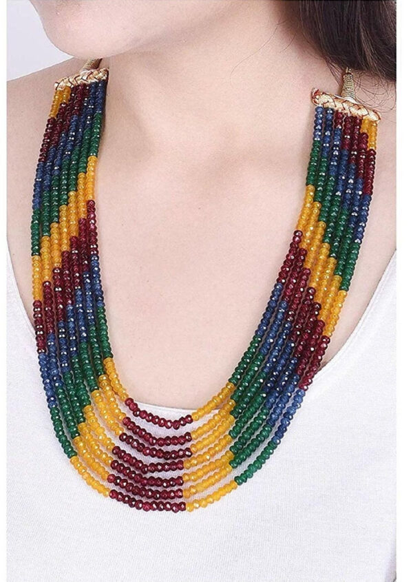 Multi-Color Seven Layer Onex Beads Mala for Women - Image 2