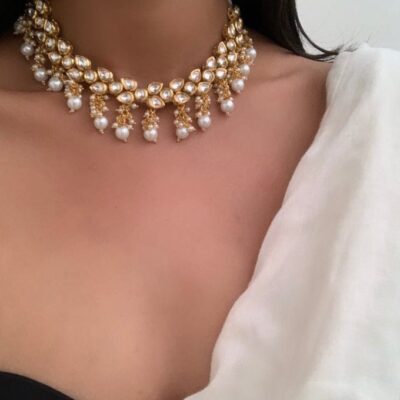 Elegant Kundan choker Nacklace