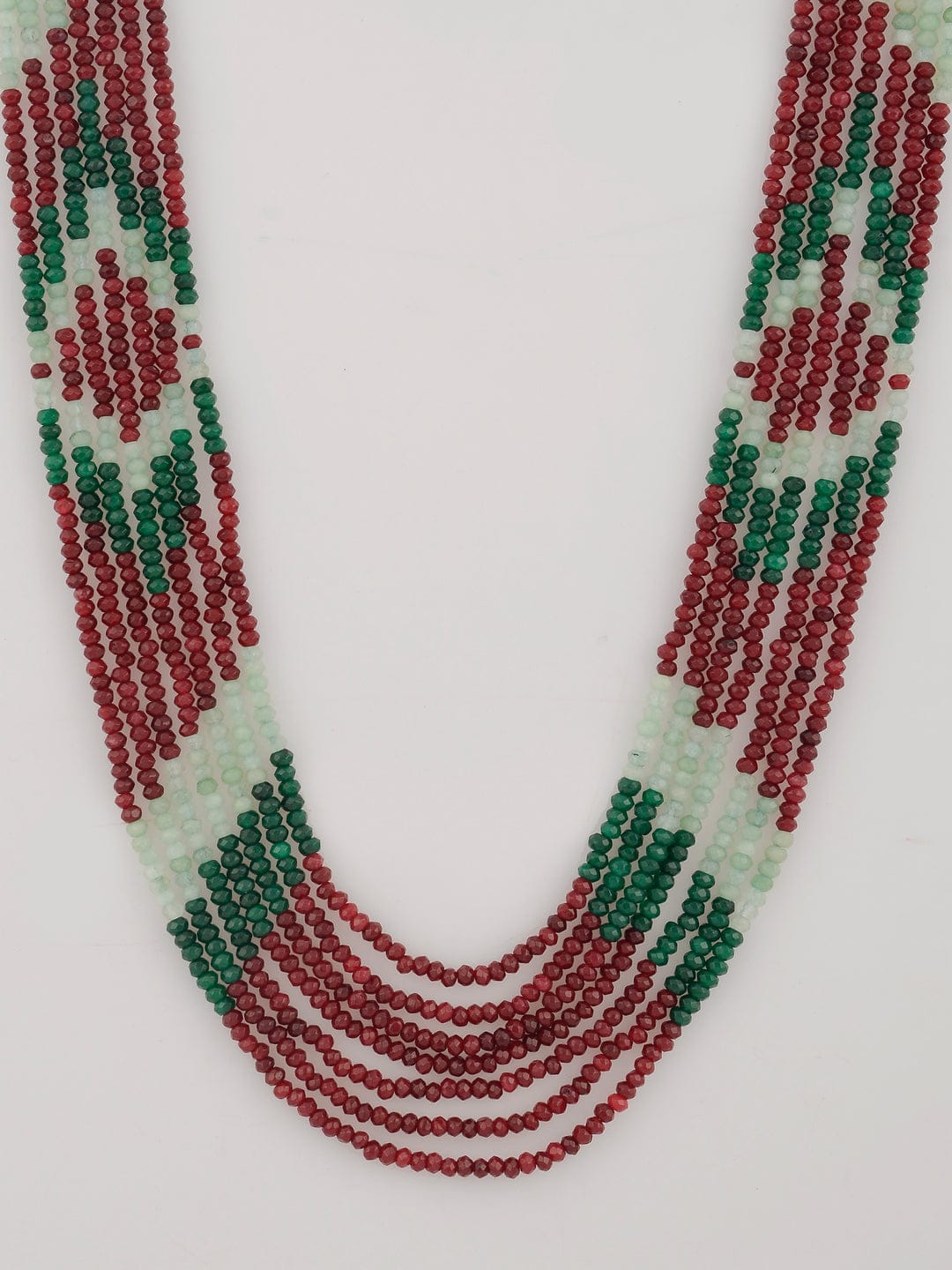 Gold Plated Onyx Beaded Layered Necklace - Image 4