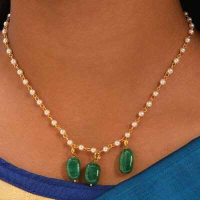 Beautiful Long Pearl Necklace