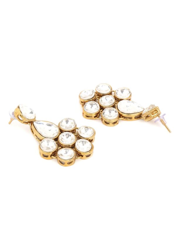 Crystal Embellished Multi-Layered Necklace With Earring - Image 5