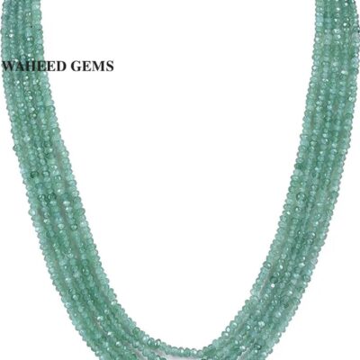 Green onex Necklace with 5 Layer for Girls & Women | Green Mala Fashion Jewellery Long Necklace