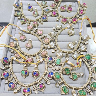 Sabyasachi Inspired Polki Necklace Set