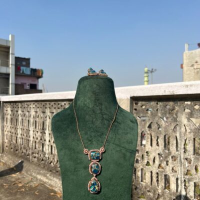 Polki Necklace With Earring