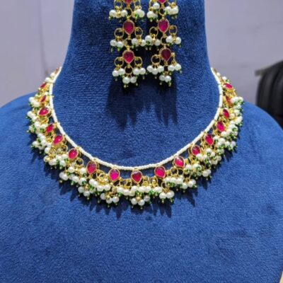 Red Kundan Necklace