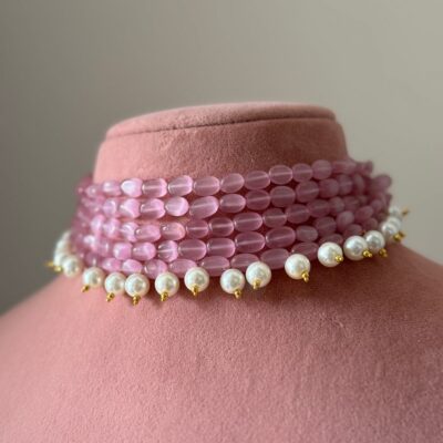 Panna Moti Bead Choker