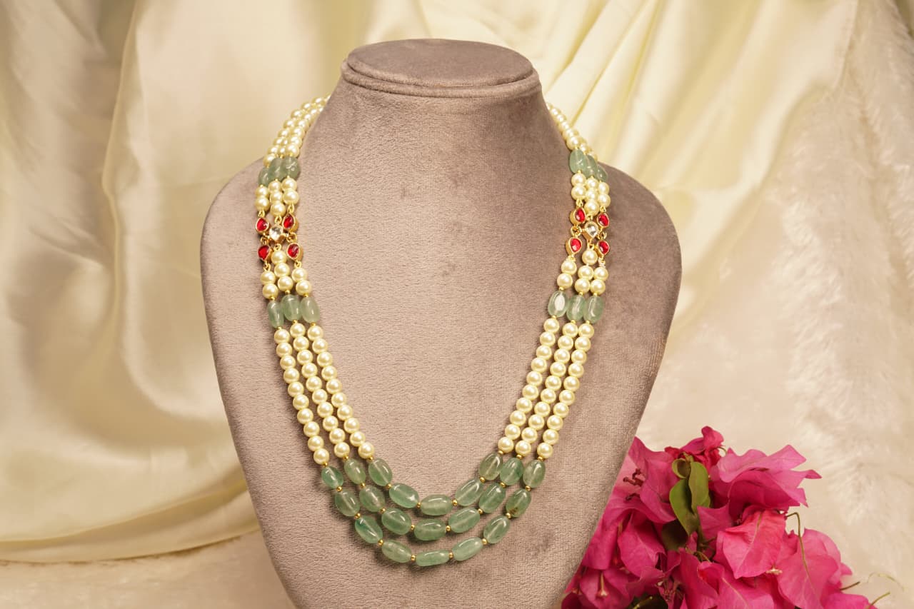 Green beads Necklace