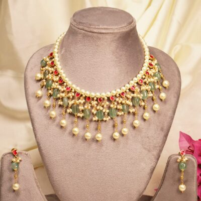 Red & Green Handmade Necklace