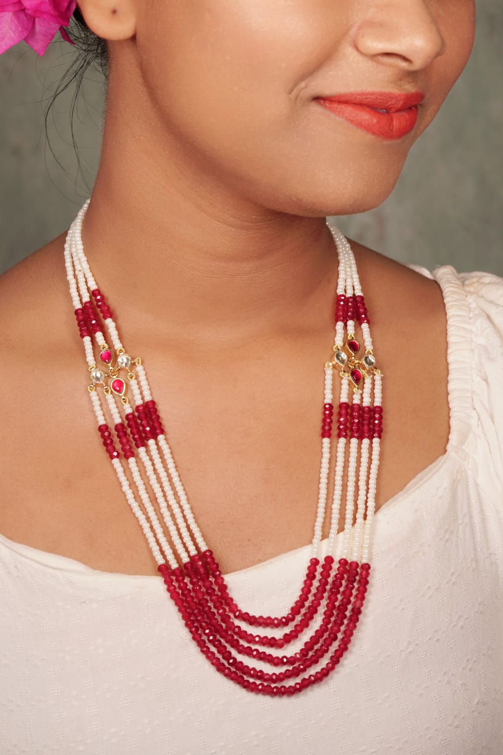 Red Beads Necklace