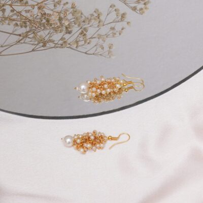 Gold Plated Pearl Earring