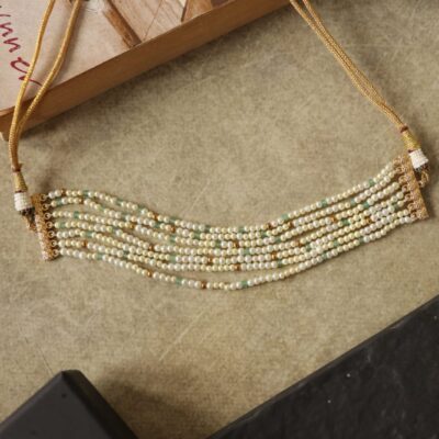 White Pearl Choker Necklace