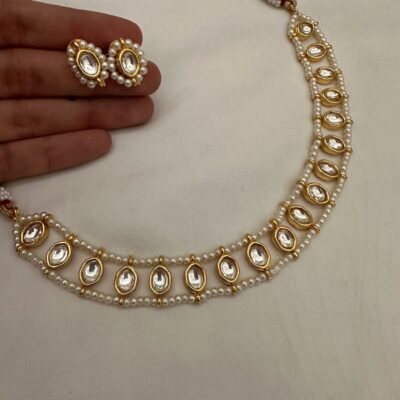 Gold Plated Kundan Necklace