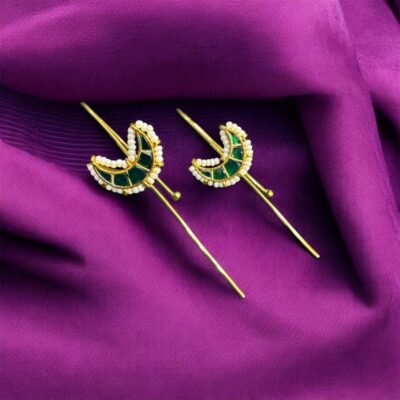 Golden Moon Kundan Ear Cuff