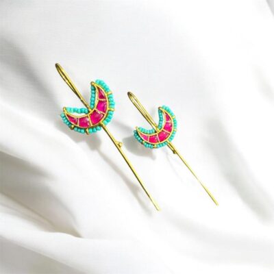 Golden Moon Kundan Ear Cuff