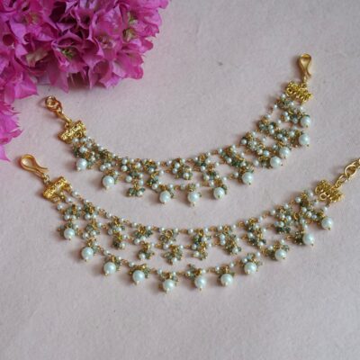 Gold Finish Ear Chain