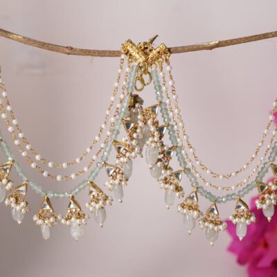 Gold Finish Ear Chain