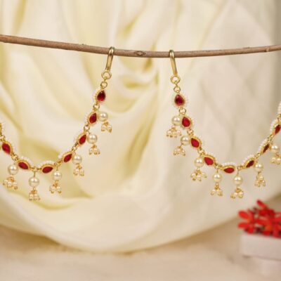 Gold Finish Ear Chain