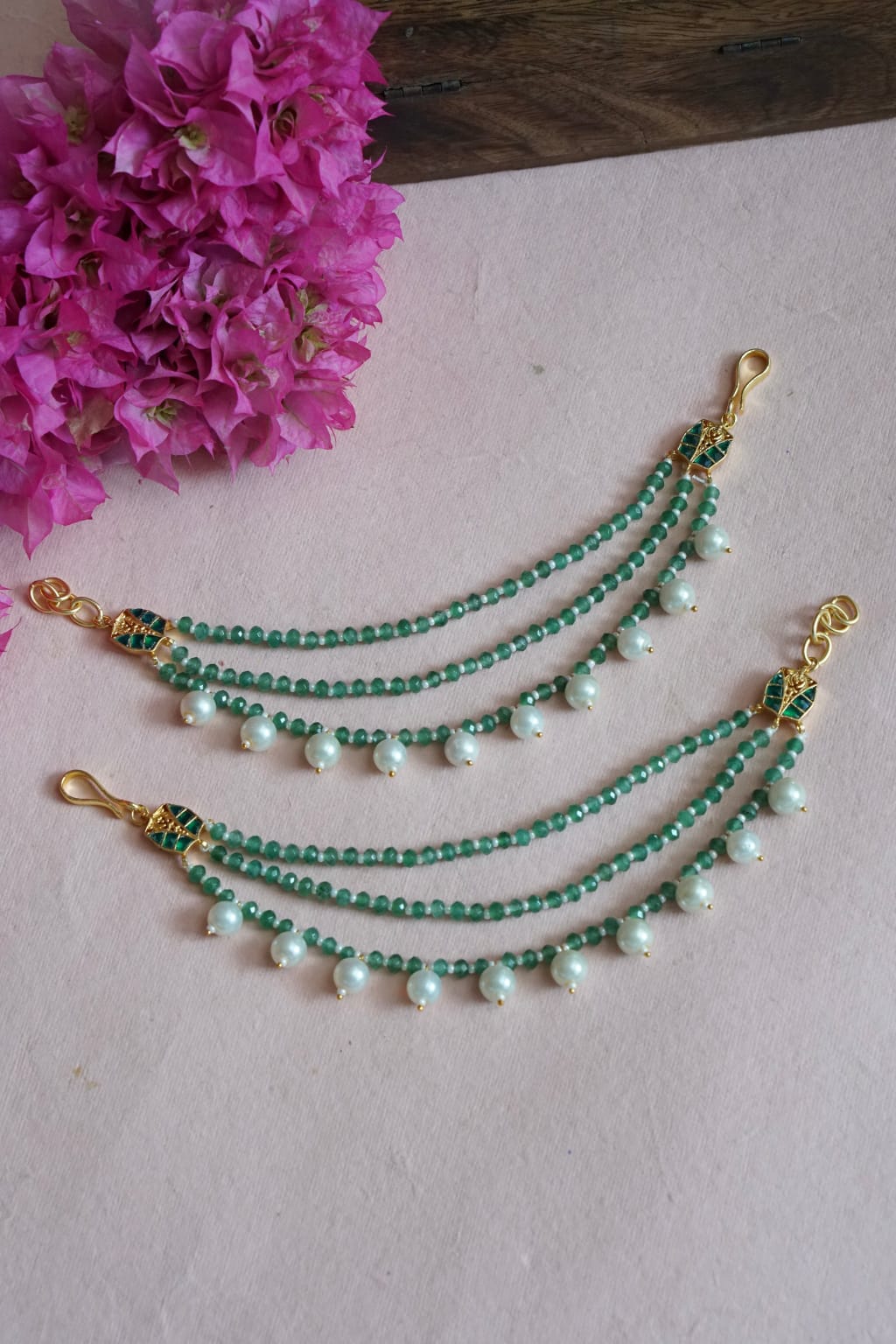 Gold Finish Ear Chain - Image 4