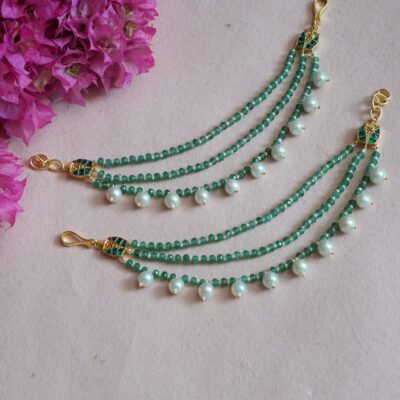 Gold Finish Ear Chain