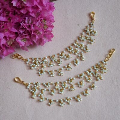 Gold Finish Ear Chain