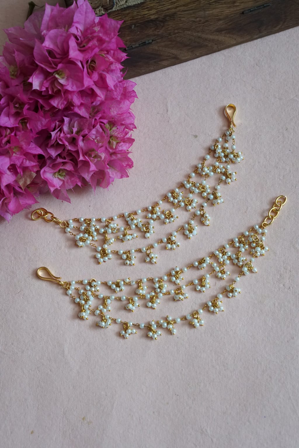 Gold Finish Ear Chain