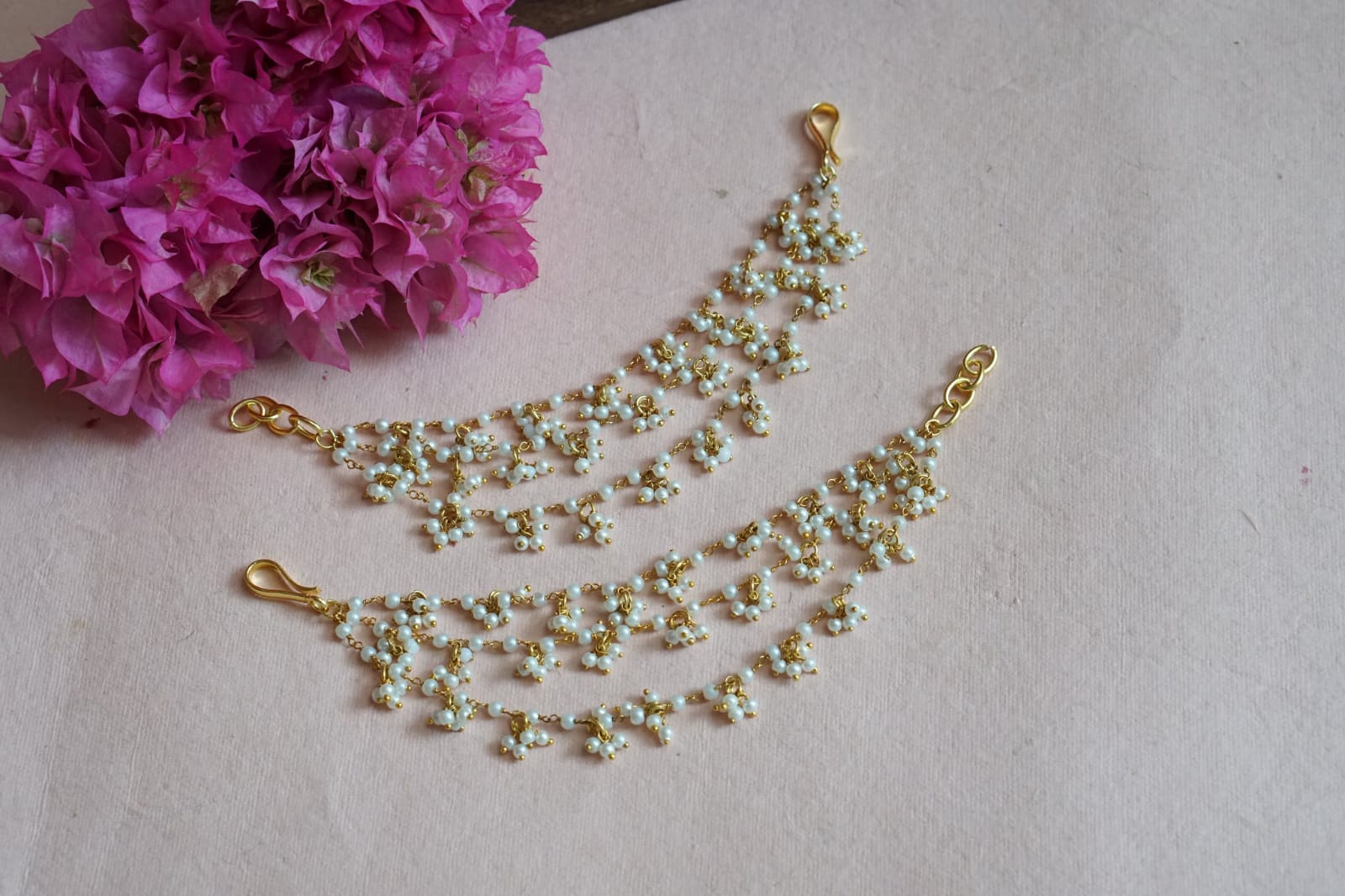 Gold Finish Ear Chain - Image 4