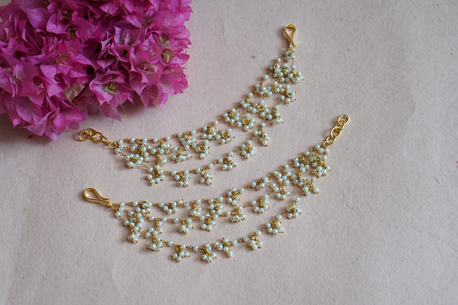 Gold Finish Ear Chain - Image 2