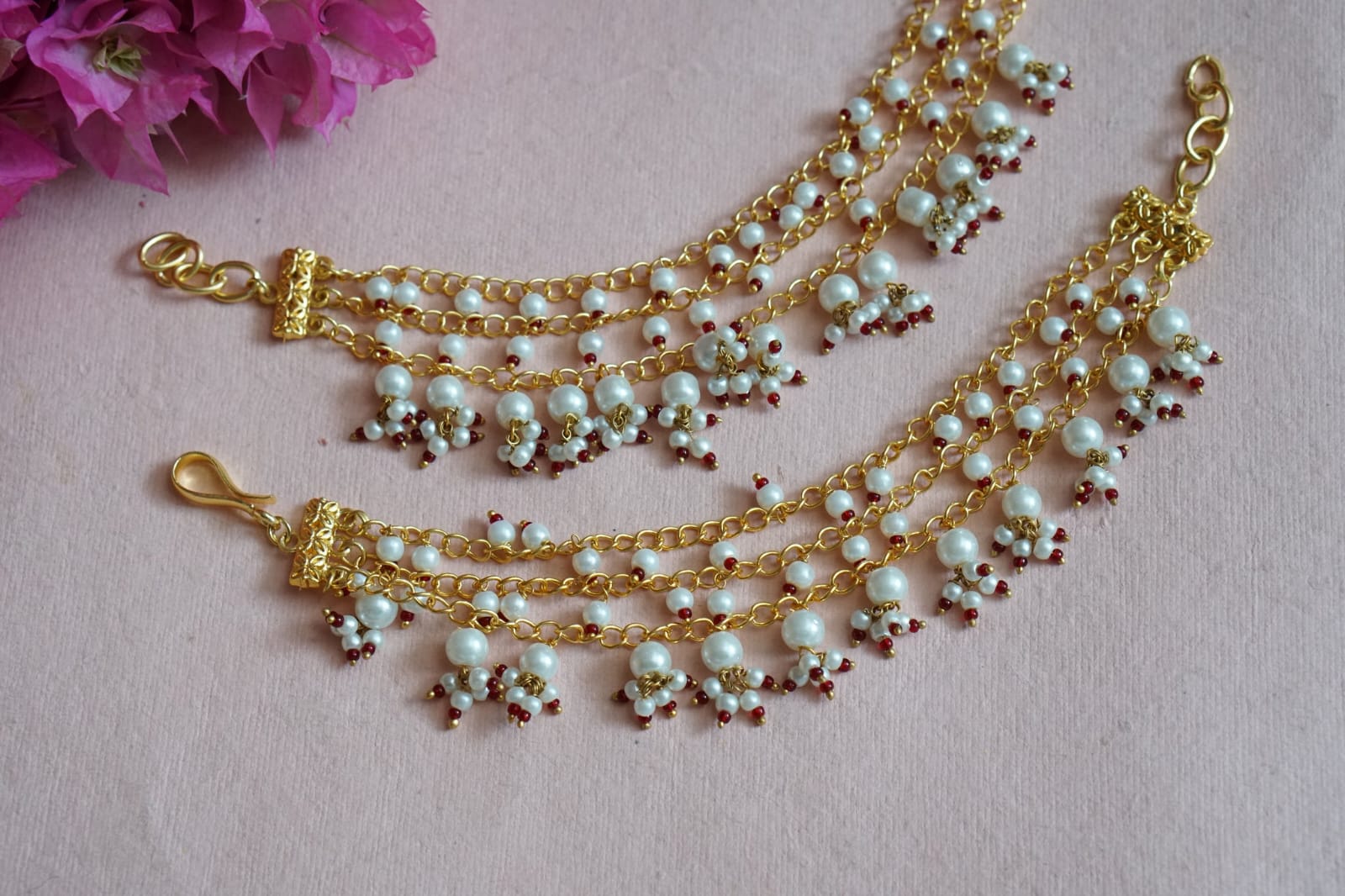 Gold Finish Ear Chain - Image 3