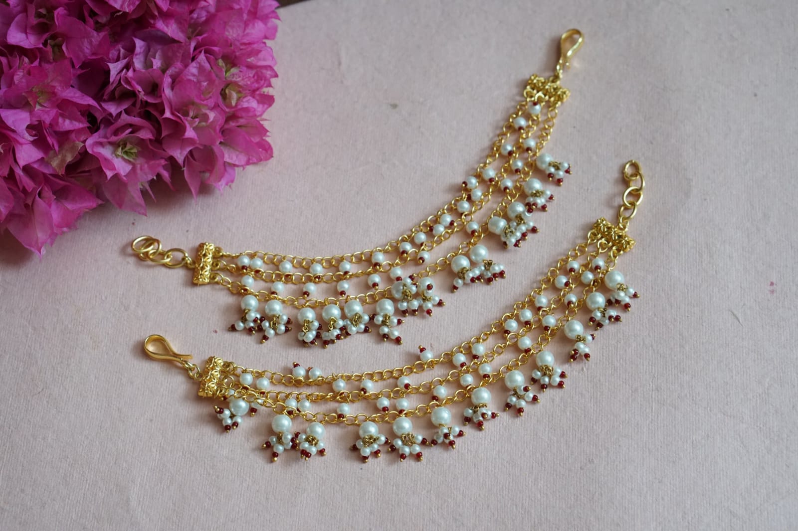 Gold Finish Ear Chain - Image 2