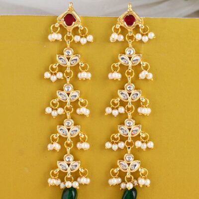 Kundan Beads Earring