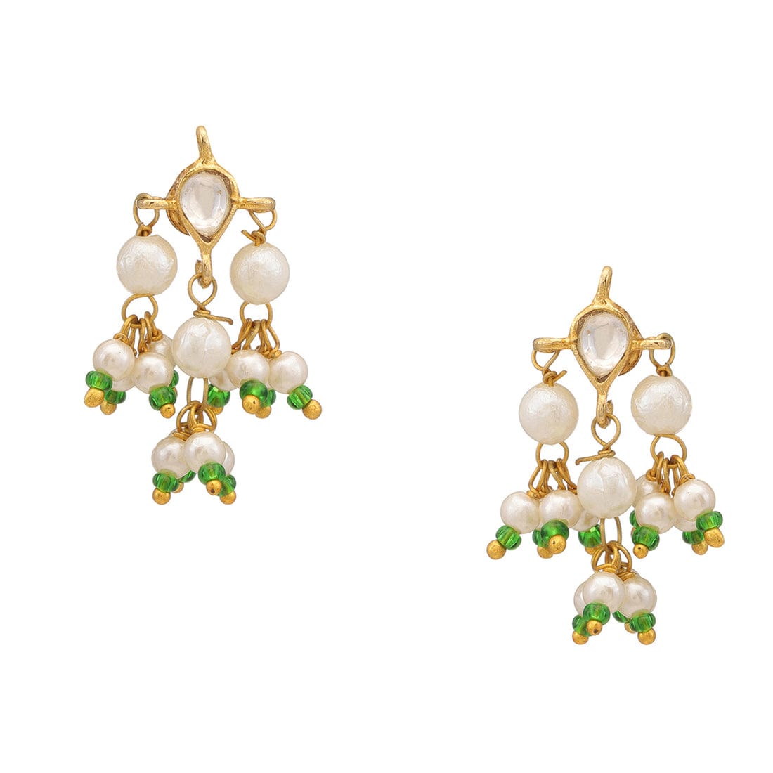 Kundan Maang tika With Earring For Kids - Image 3