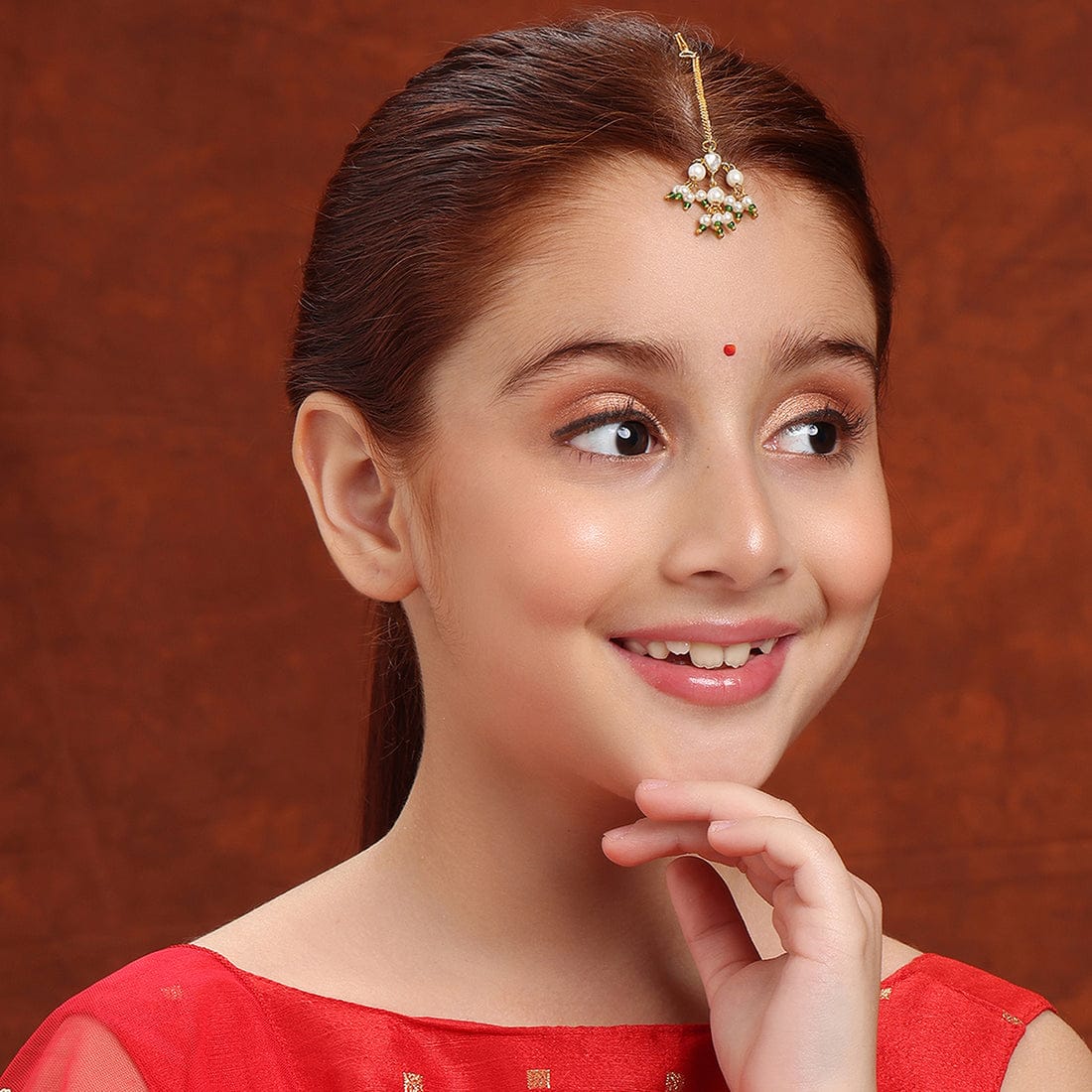 Kundan Maang tika For Kids - Image 2
