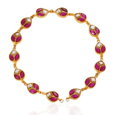 Pakhi Red Kundan Sheeshpech