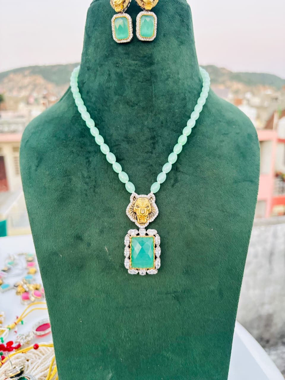 Lion Jaguar Kundan Choker Set: Sabyasachi Inspired Indian Jewelry - Image 5