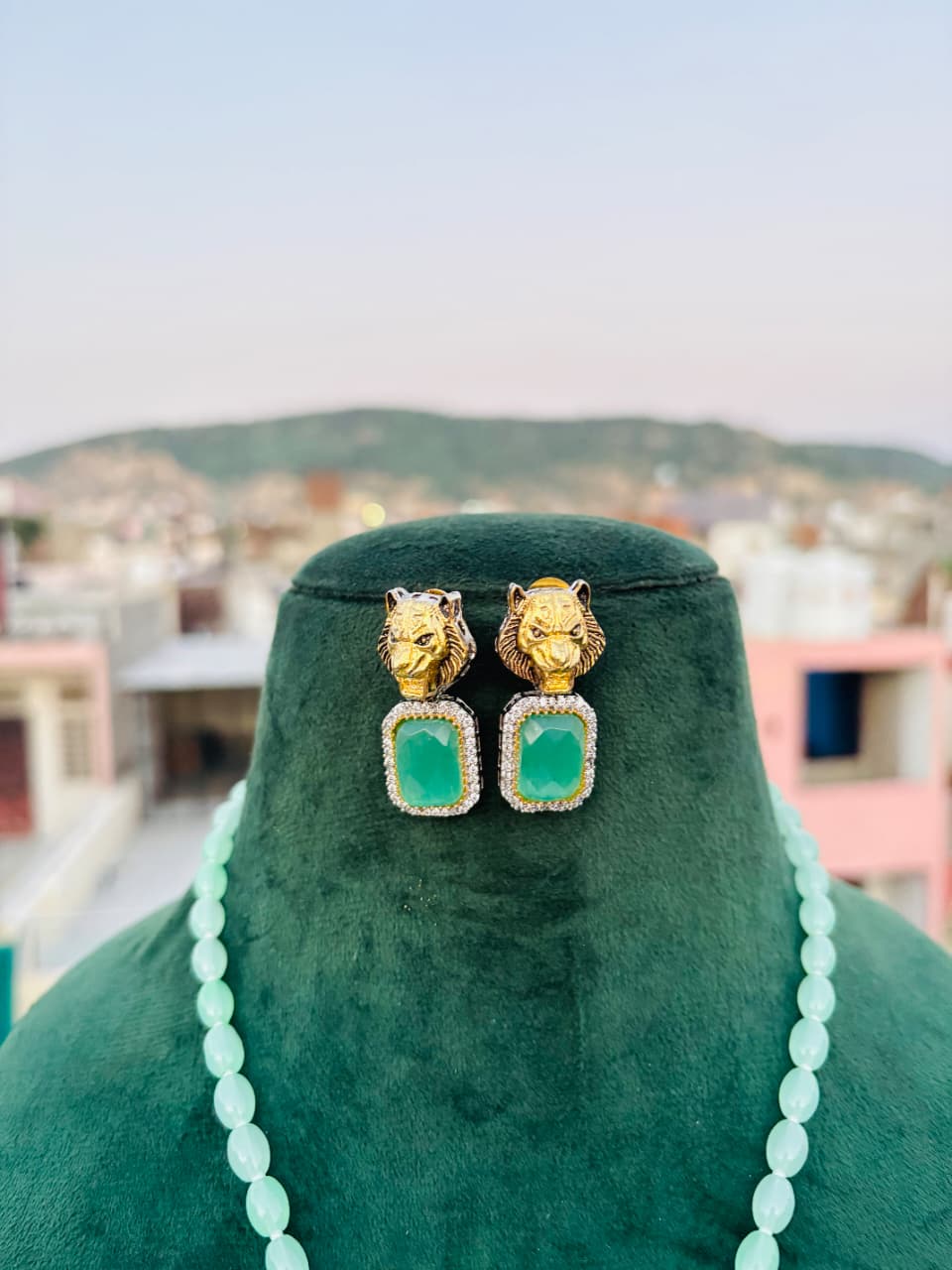 Lion Jaguar Kundan Choker Set: Sabyasachi Inspired Indian Jewelry - Image 6