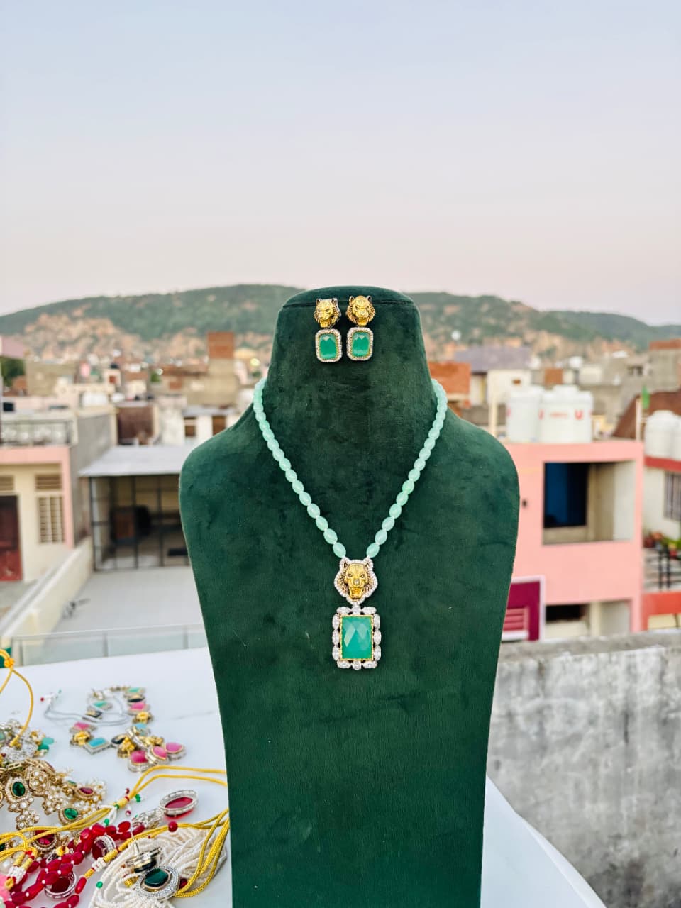 Lion Jaguar Kundan Choker Set: Sabyasachi Inspired Indian Jewelry - Image 4