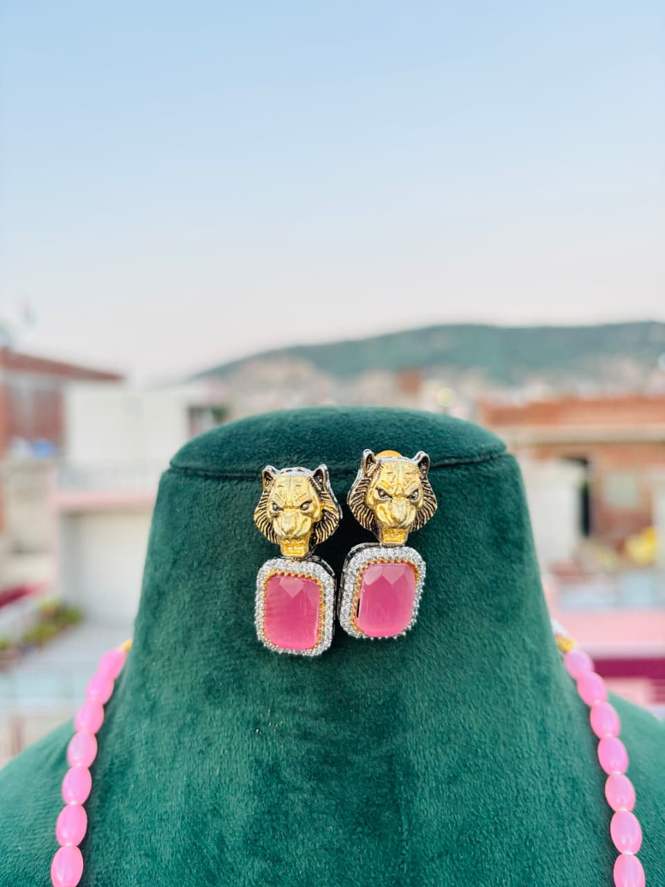 Lion Jaguar Kundan Choker Set: Sabyasachi Inspired Indian Jewelry - Image 3