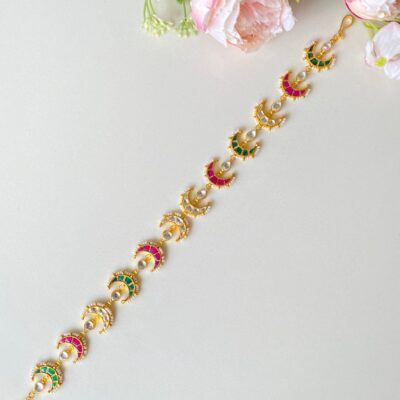 Green Chaand Embellished Sheeshphool