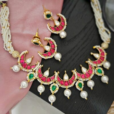 Pachi Kundan Regal Bloom Necklace Set
