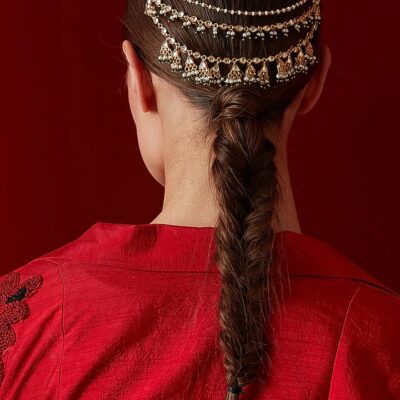 Kundan Braid Pin