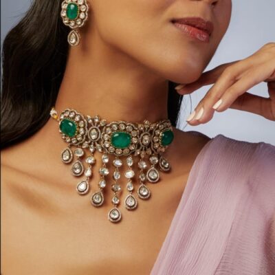 Uncut Polki/Kundan Short Necklace