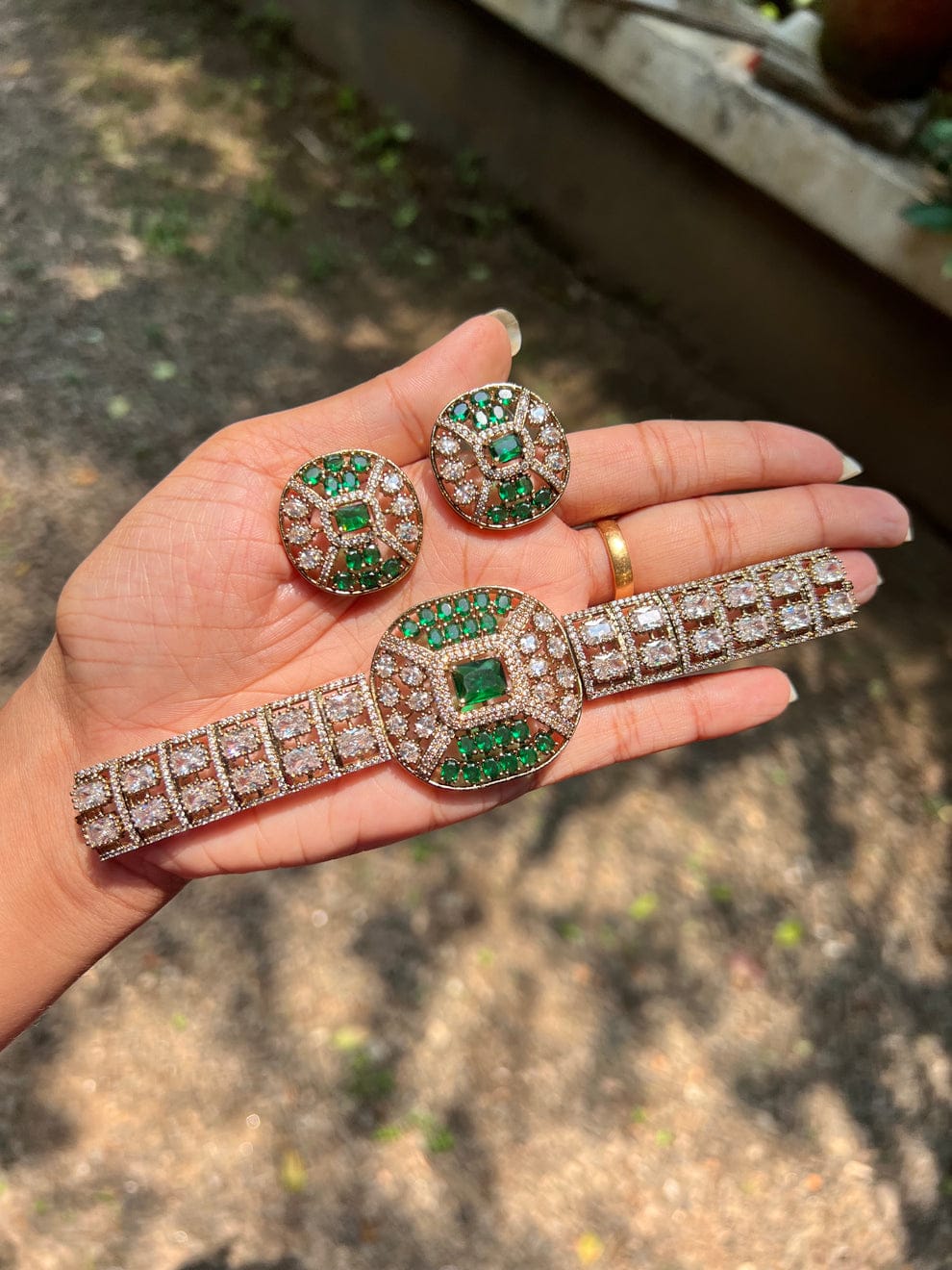 Most popular designer jadau Kundan choker set