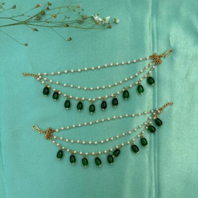 Elegant Handcrafted Ear Chain – Timeless Grace for Every Look