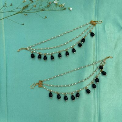 Elegant Handcrafted Ear Chain – Timeless Grace for Every Look