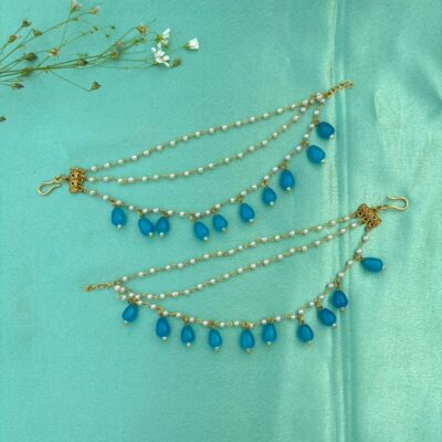 Elegant Handcrafted Ear Chain – Timeless Grace for Every Look